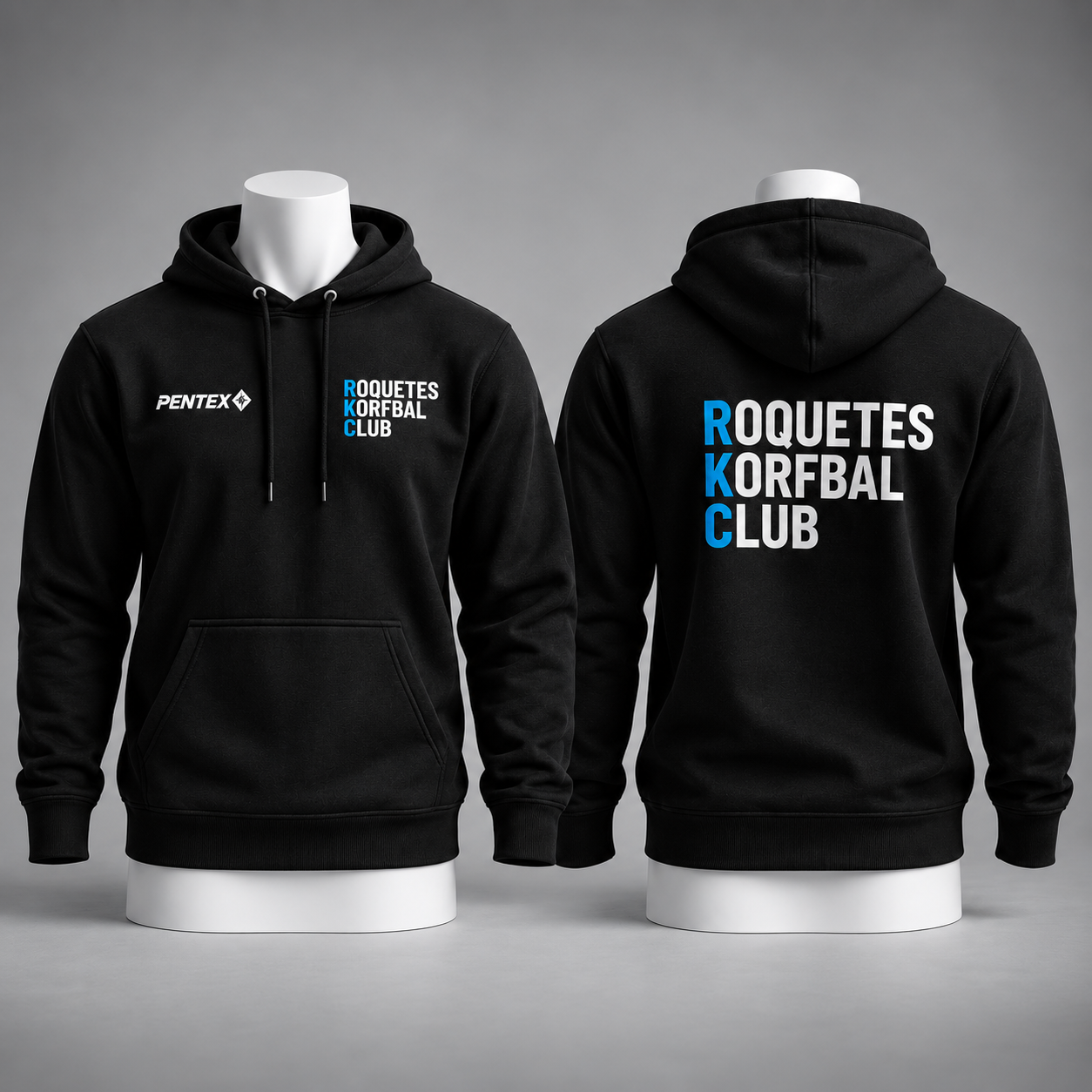 Dessuadora negra Roquetes Korfbal Club